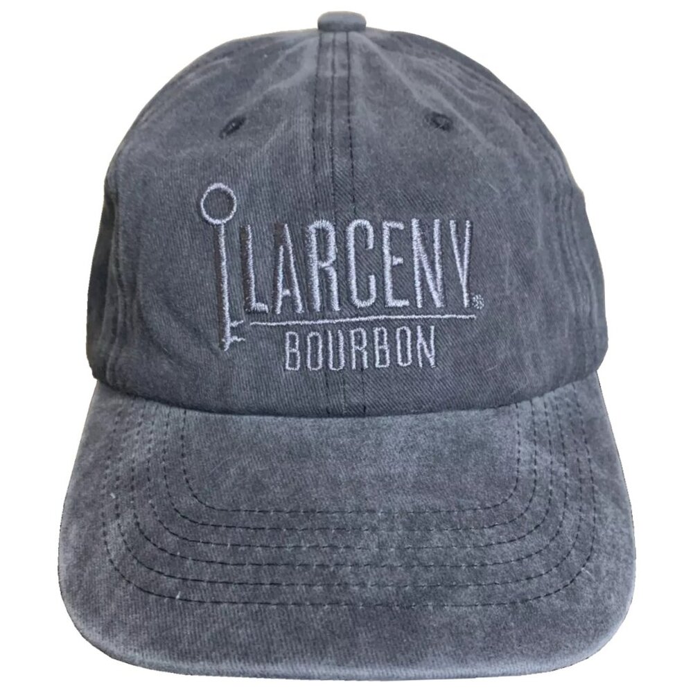 New! Larceny Bourbon Embroidered Distressed Twill Baseball Cap